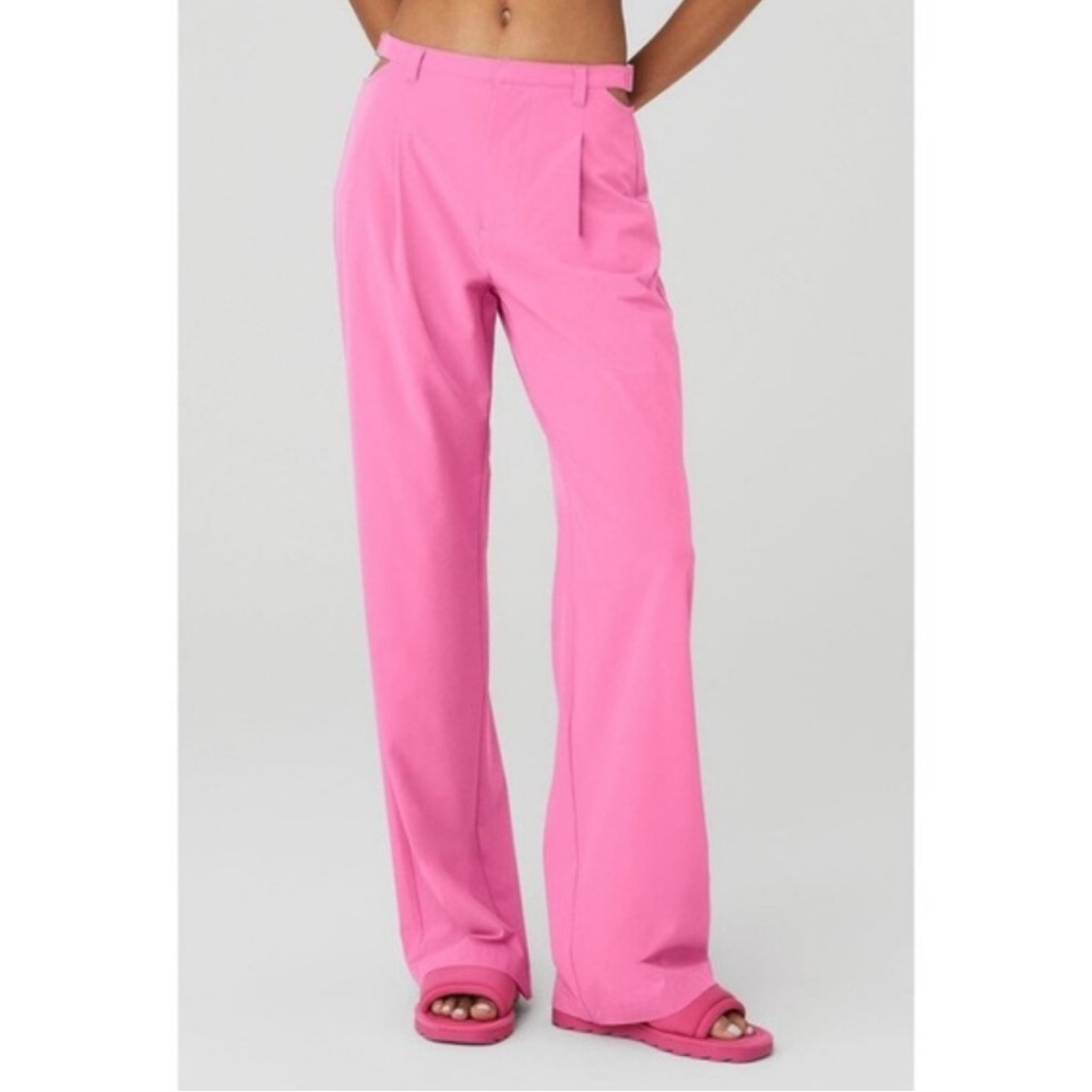 ALO Yoga Pink Wide Leg Pants